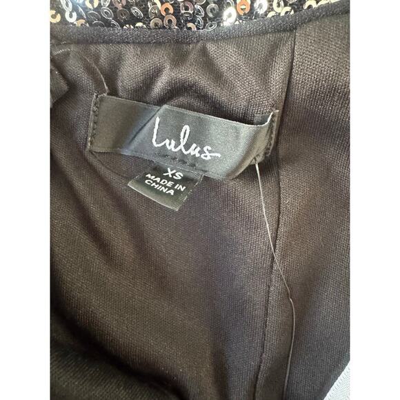 Lulus Once A Lifetime Silver Sequin Off The Shoulder Dress Size XS - Picture 3 of 6